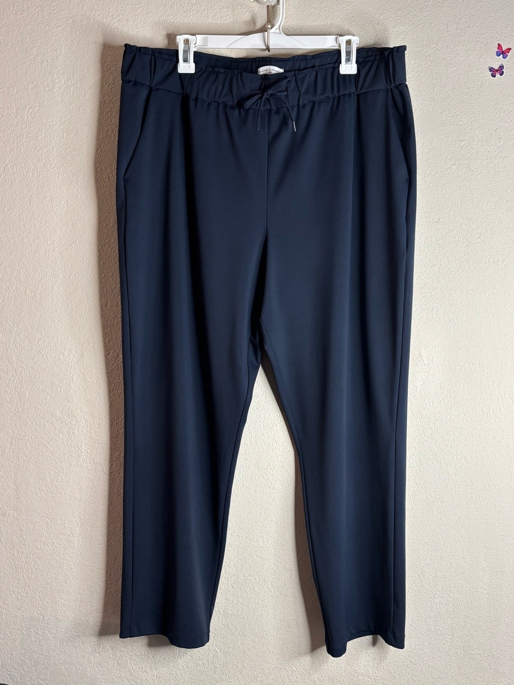 Maison d'Amelie Paris navy drawstring Pants Size XL